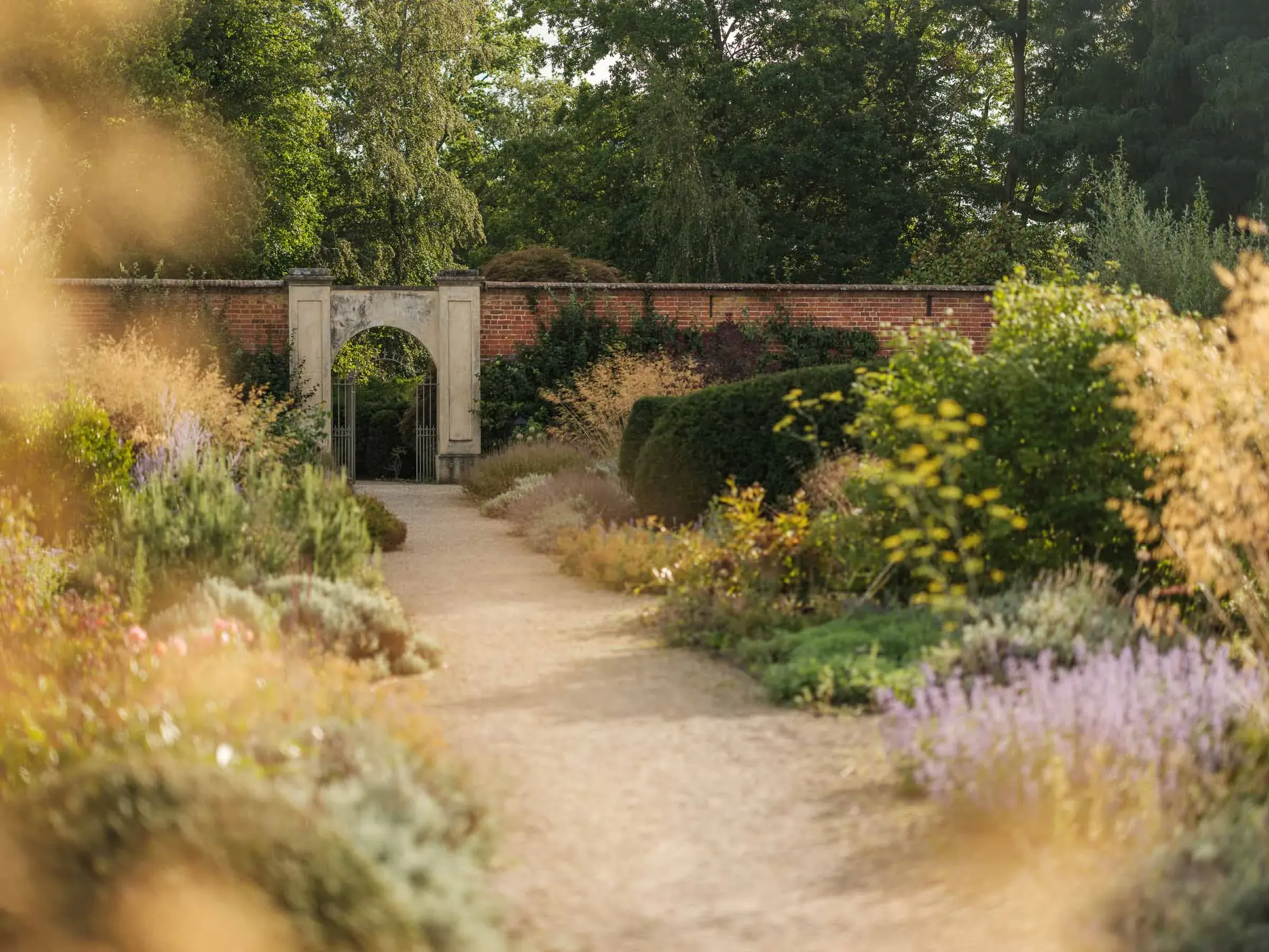 The upper walled garden at Heckfield Place