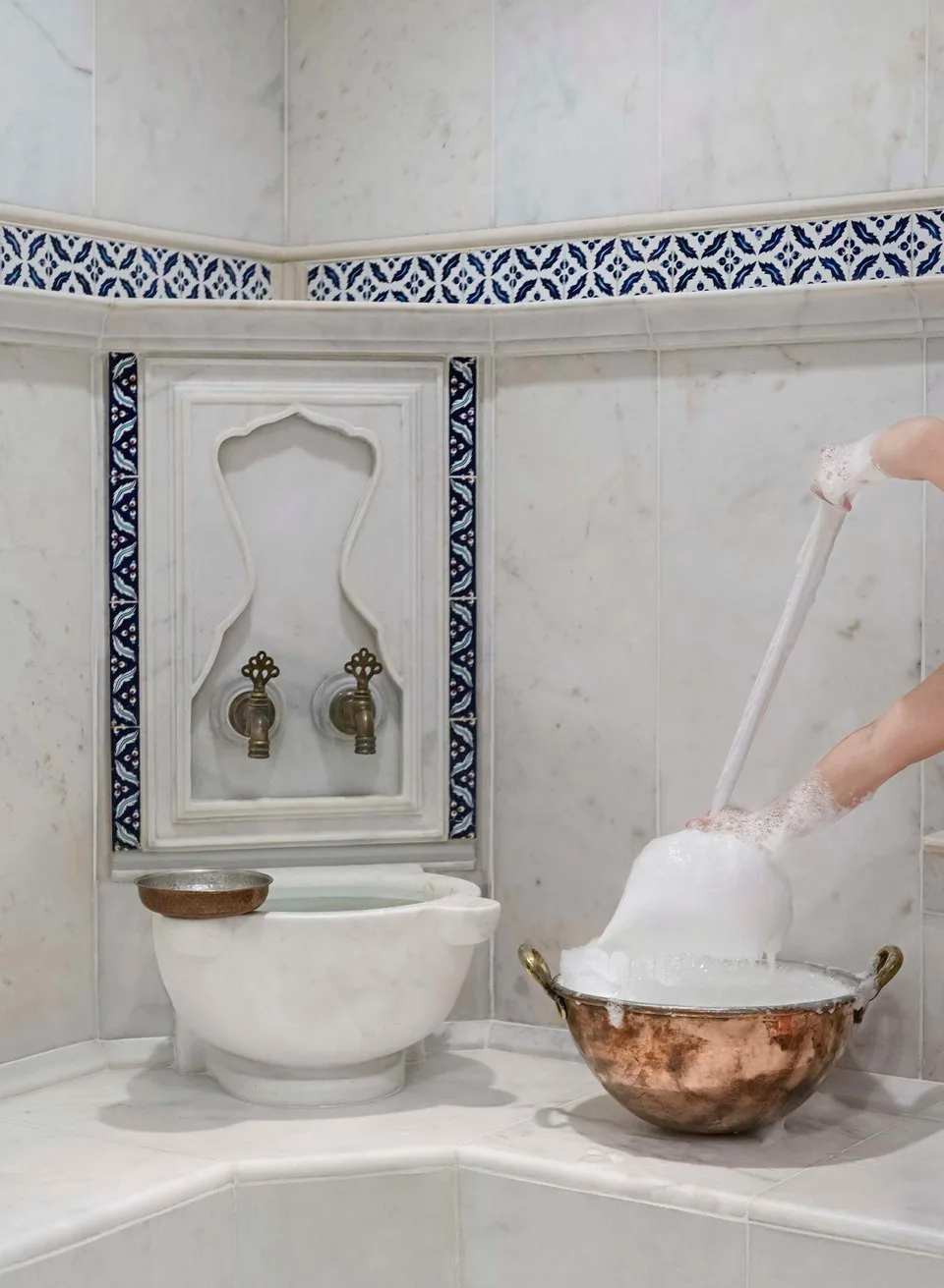 Traditional hammam treatment at Sanitas Spa, Çırağan Palace Kempinski Istanbul